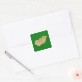 Hongarije Kaart Sticker (Envelop)