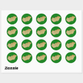 Hongarije Kaart Sticker (Vel)