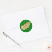 Hongarije Kaart Sticker (Envelop)