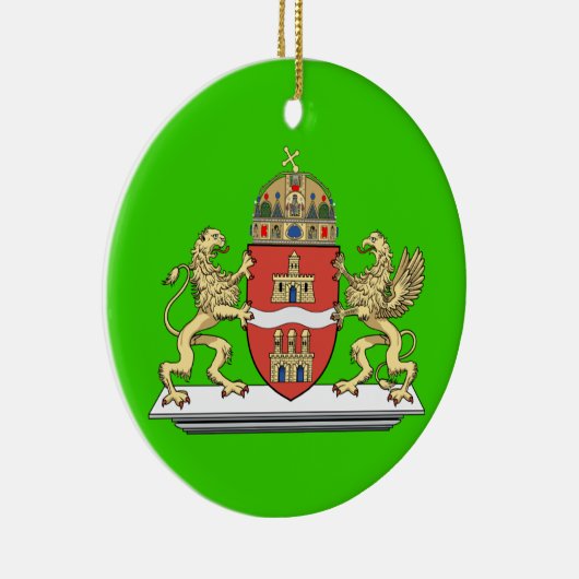 Hongarije kerstversiering Boedapest Keramisch Ornament (Rechts)