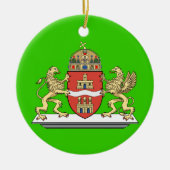 Hongarije kerstversiering Boedapest Keramisch Ornament (Voorkant)