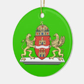 Hongarije kerstversiering Boedapest Keramisch Ornament (Links)