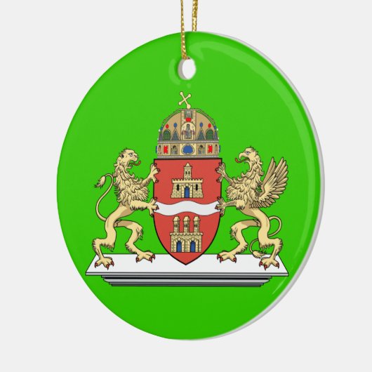 Hongarije kerstversiering Boedapest Keramisch Ornament (Links)