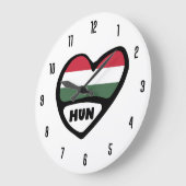 Hongarije Landcode HUN Vlaggenhoofd Grote Klok (Hoek)
