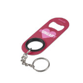 Hongarije Liefde aangepaste monogram flesopener Sleutelhanger Flessenopener (Achterkant Gekanteld)