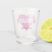 Hongarije Liefde aangepaste naam shot glas (Achterkant)