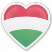 Hongarije Liefdesicoon Sticker (Voorkant)
