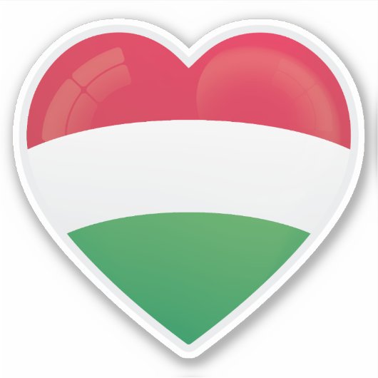 Hongarije Liefdesicoon Sticker (Voorkant)