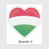 Hongarije Liefdesicoon Sticker (Vel)