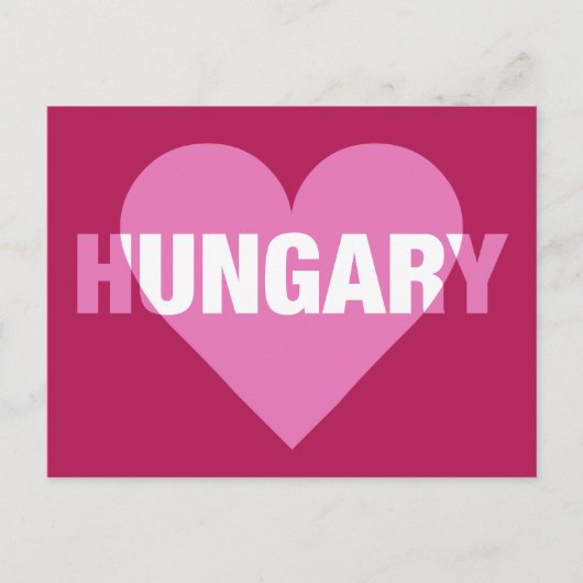 Hongarije Love briefkaart (Voorkant)