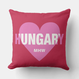 Hongarije Love custom monogram gooit kussens