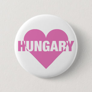 Hongarije Love knoppen Ronde Button 5,7 Cm