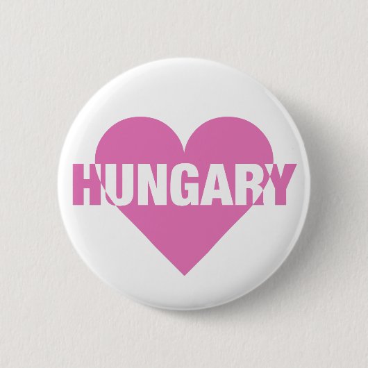 Hongarije Love knoppen Ronde Button 5,7 Cm (Voorkant)