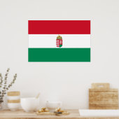 Hongarije met wapens , vlag Hongarije Poster (Keuken)