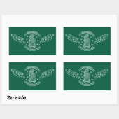 Hongarije motief rechthoekige sticker (Vel)