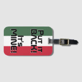 Hongarije Nationale vlag Funny Patriotic Bagagelabel (Voorkant (horizontaal))