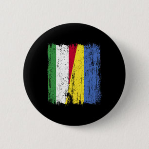 Hongarije Oekraine Half Vlag Hongaarse Oekraïense Ronde Button 5,7 Cm