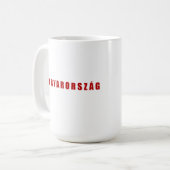 Hongarije ontwerp koffiemok (Voorkant links)