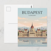 Hongarije, parlementsgebouw Boedapest Briefkaart (Voorkant / Achterkant)