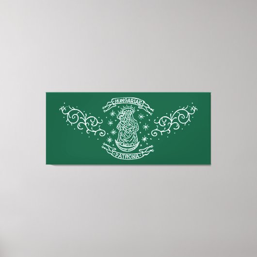 Hongarije Religieus motief Middeleeuwse Maagd Mari Canvas Afdruk (Voorkant)