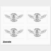 Hongarije Religieus motief Middeleeuwse Maagd Mari Rechthoekige Sticker (Vel)