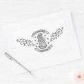 Hongarije Religieus motief Middeleeuwse Maagd Mari Rechthoekige Sticker (Envelop)