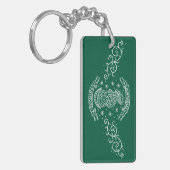 Hongarije Religieus motief Middeleeuwse Maagd Mari Sleutelhanger (Voorkant Links)