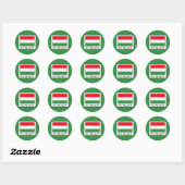 Hongarije Ronde Sticker (Vel)