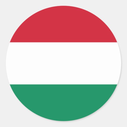 hongarije ronde sticker (Voorkant)
