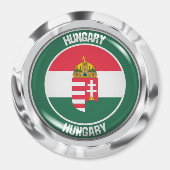 Hongarije Round Emblem Magneet (Voorkant)