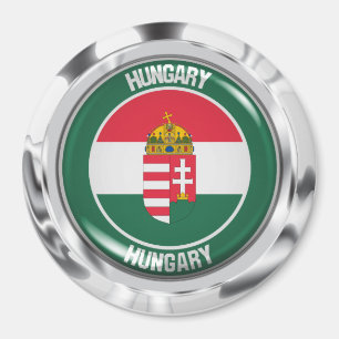 Hongarije Round Emblem Magneet
