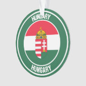 Hongarije Round Emblem Ornament (voorkant)