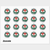 Hongarije Round Emblem Ronde Sticker (Vel)
