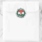 Hongarije Round Emblem Ronde Sticker (Tas)