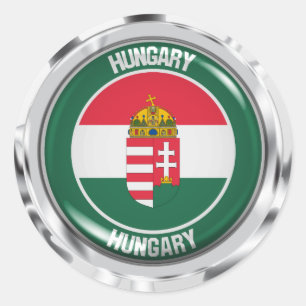 Hongarije Round Emblem Ronde Sticker