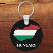 Hongarije, silhouet en vlag, sleutelhanger (Achterkant)