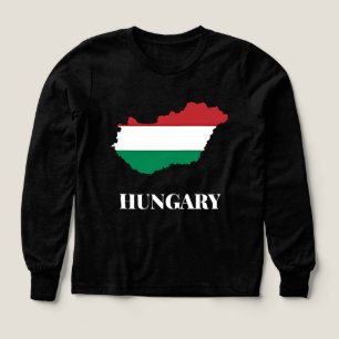 Hongarije, silhouet, vlag kleuren,