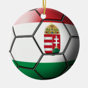 Hongarije Soccer Ornament