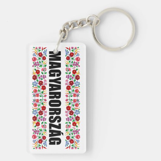 hongarije symbool naam tekst folk modit tradit sleutelhanger (achterkant)