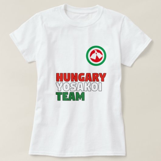 Hongarije T-shirt Yosakoi Team (Design voorkant)