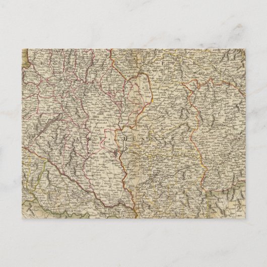 Hongarije, Transsylvanië, Kroatië Briefkaart (Voorkant)