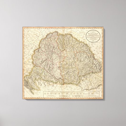 Hongarije, Transsylvanië, Kroatië Canvas Afdruk (Voorkant)