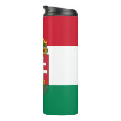 Hongarije Travel Mug, patriottische Hongaarse vlag Thermosbeker (Geroteerd rechts)