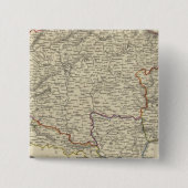 Hongarije Vierkante Button 5,1 Cm (Voorkant)