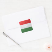 Hongarije vierkante glossy vlag vierkante sticker (Envelop)