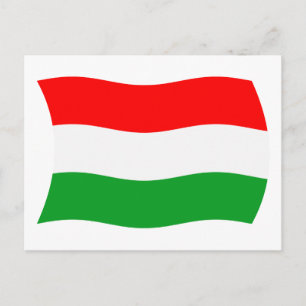 Hongarije Vlag Ansichtkaart Briefkaart