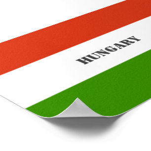 Hongarije Vlag, Boedapest Poster