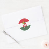 Hongarije Vlag Classic Ronde Sticker (Envelop)