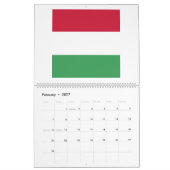 Hongarije vlag Emblem Kalender (Feb 2027)