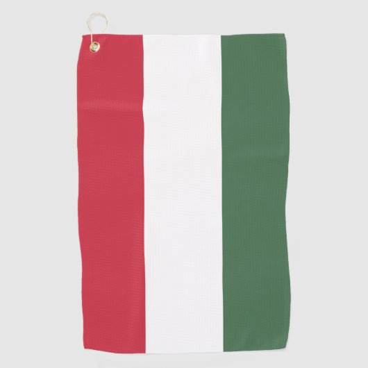 Hongarije Vlag Golfhanddoek (Voorkant)